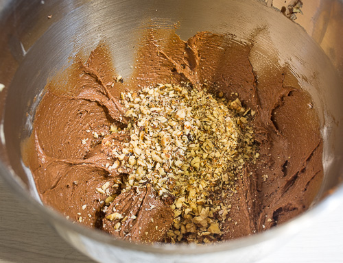 Шоколадно-тыквенный кекс с грецкими орехами