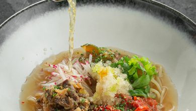 Фото - Рецепт корейского холодного супа кукси со свиной вырезкой